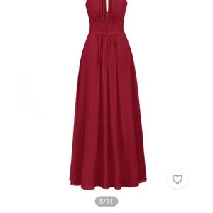 Red Bridesmaid Dress